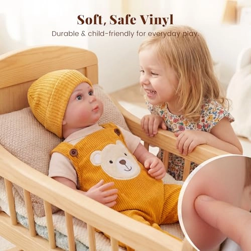 Reborn Baby Doll - 20 Inch Soft Vinyl and Cloth Body Boy Ages 3+