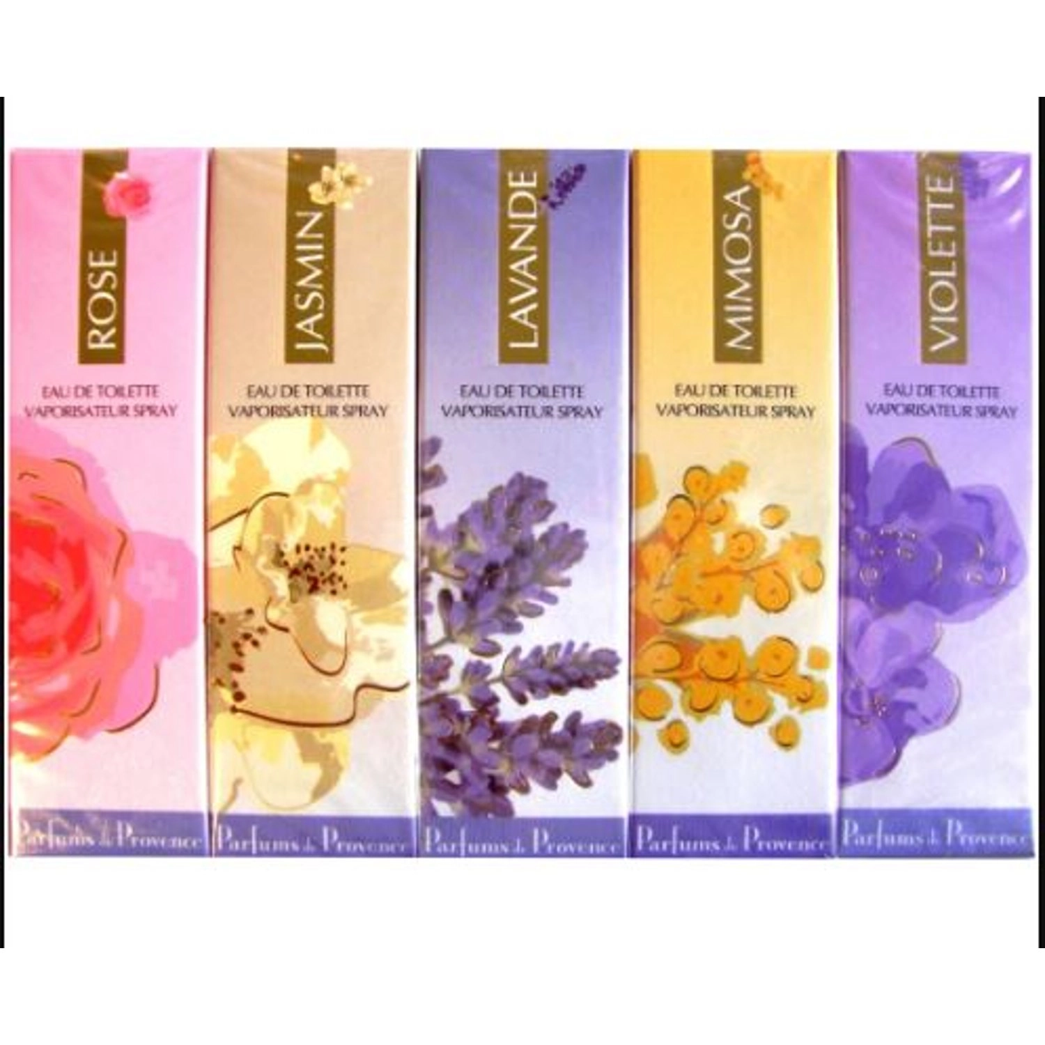 Charrier Parfums Rose + Jasmin + Lavande + Mimosa + Violette Eau de Toilette 150ml Set