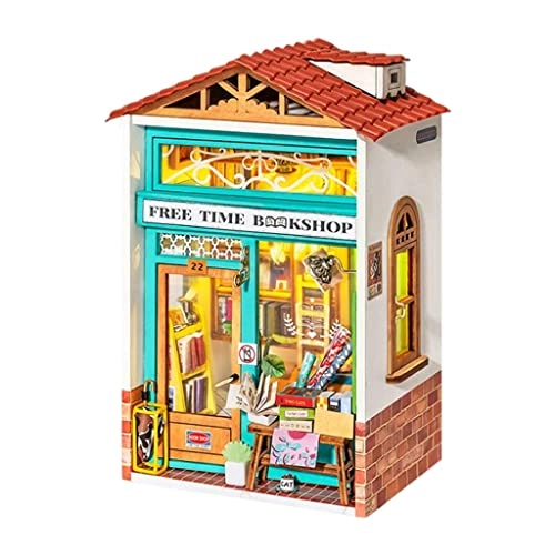 DIY miniature dollhouse kit - Free Time Book Shop