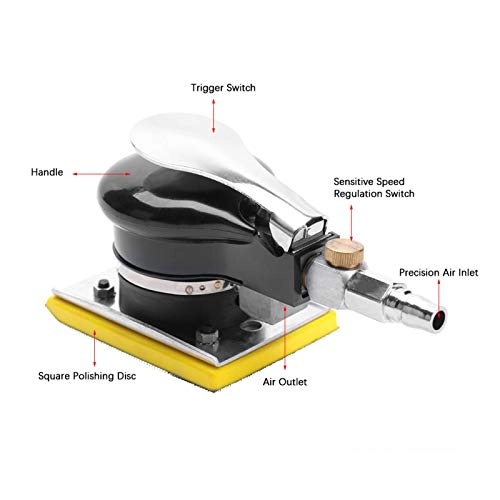 Air Sander - 5" Handheld 10000RPM