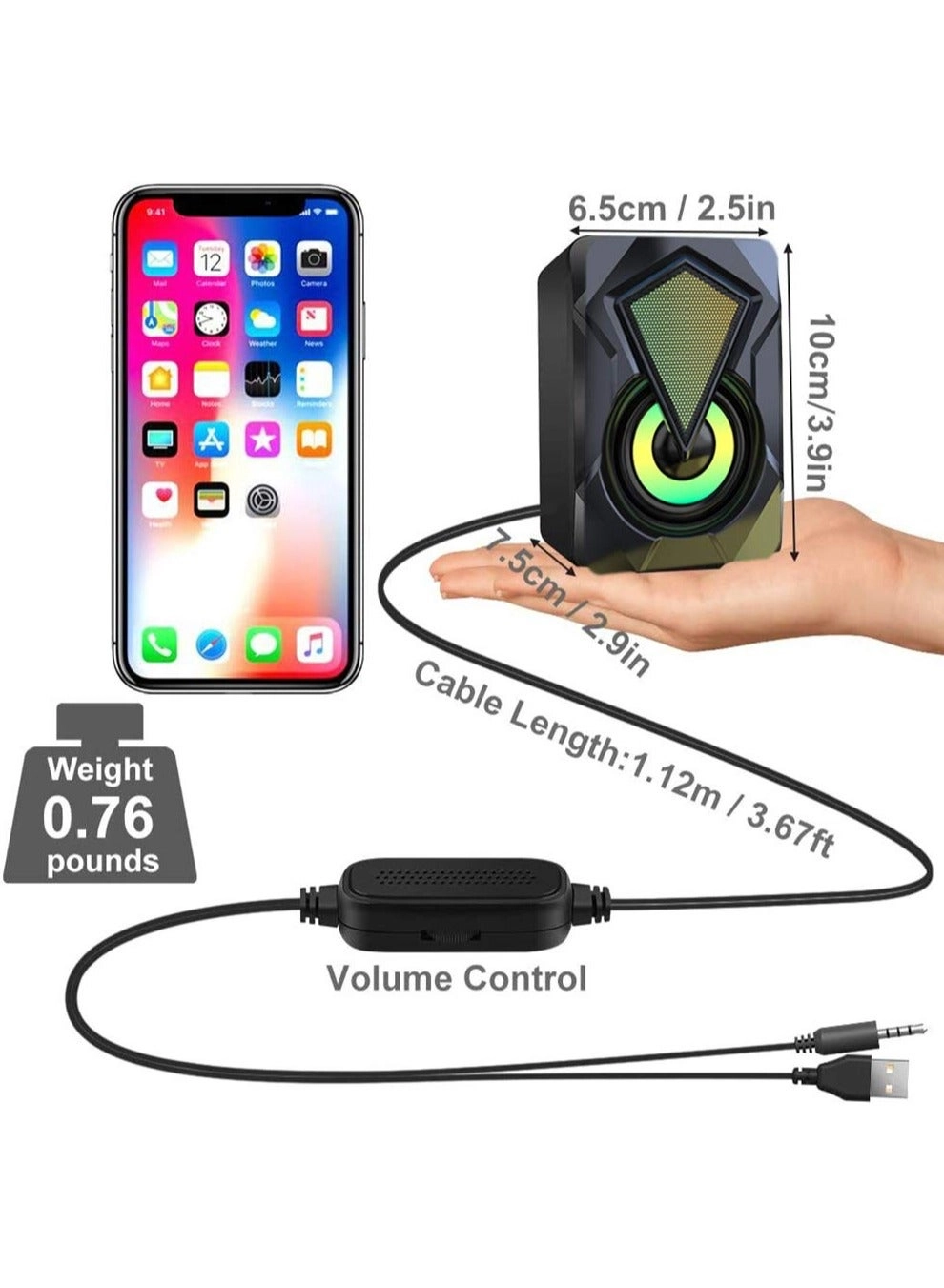 Computer Speakers - 2.0 6W