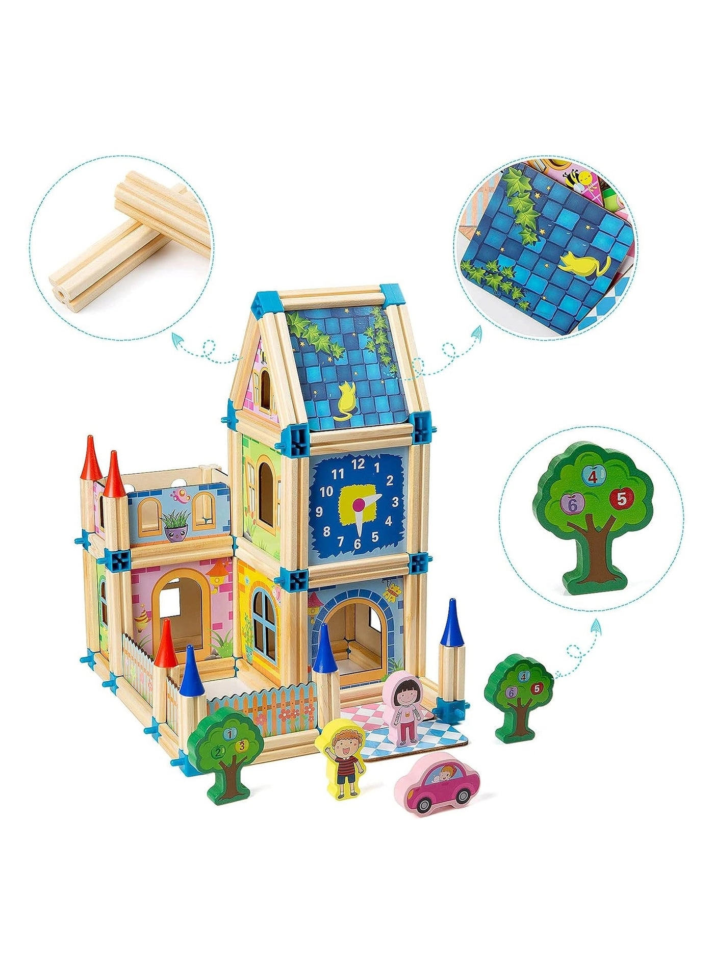 House Building Kit - Colorful 128 pcs