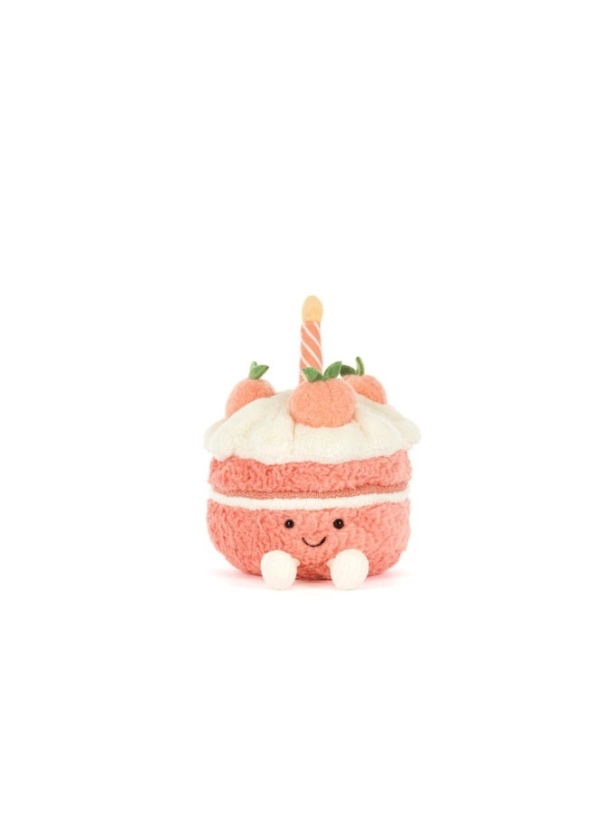Gentle Peach Cake Plush Doll 22 cm