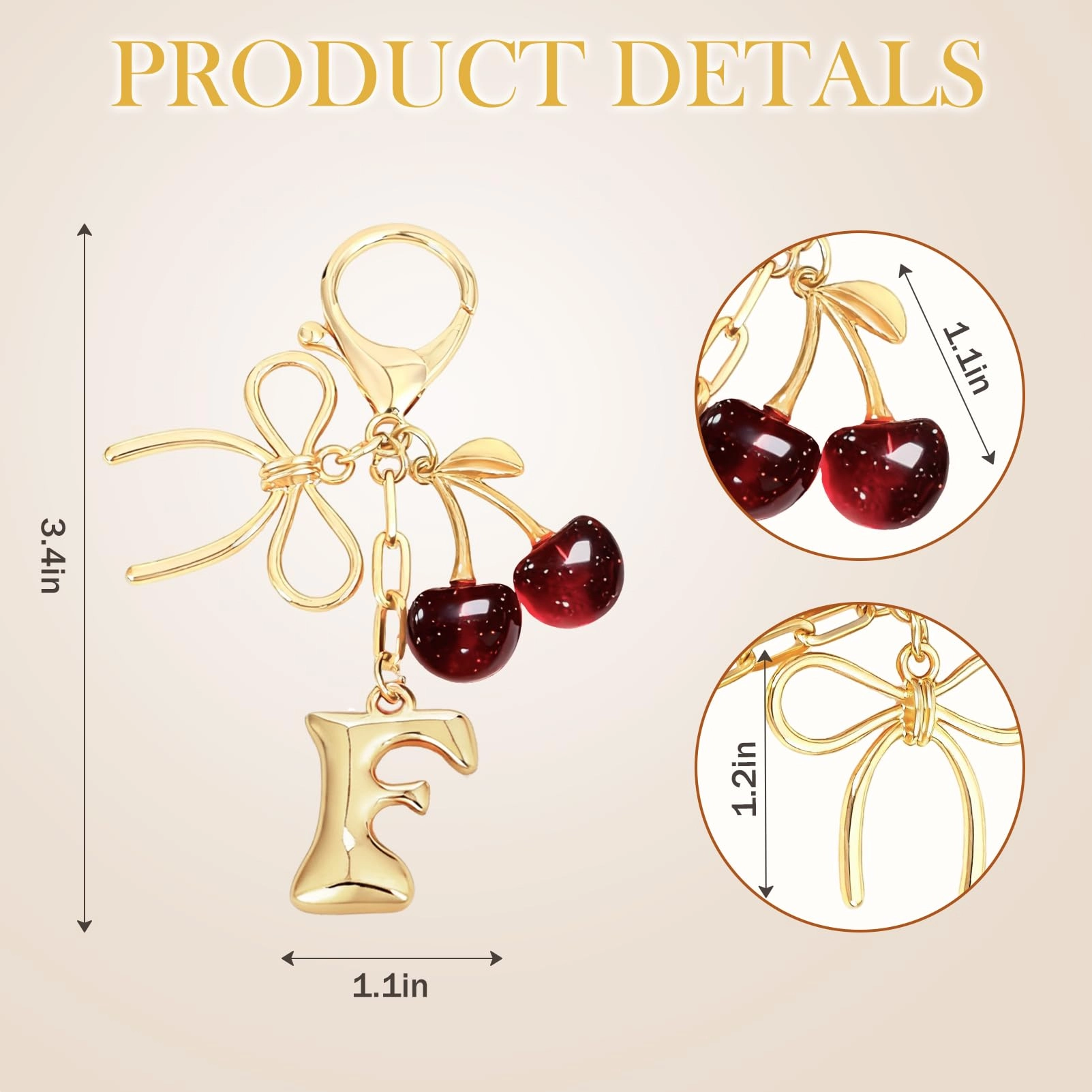 Initial P Keychain - Letter