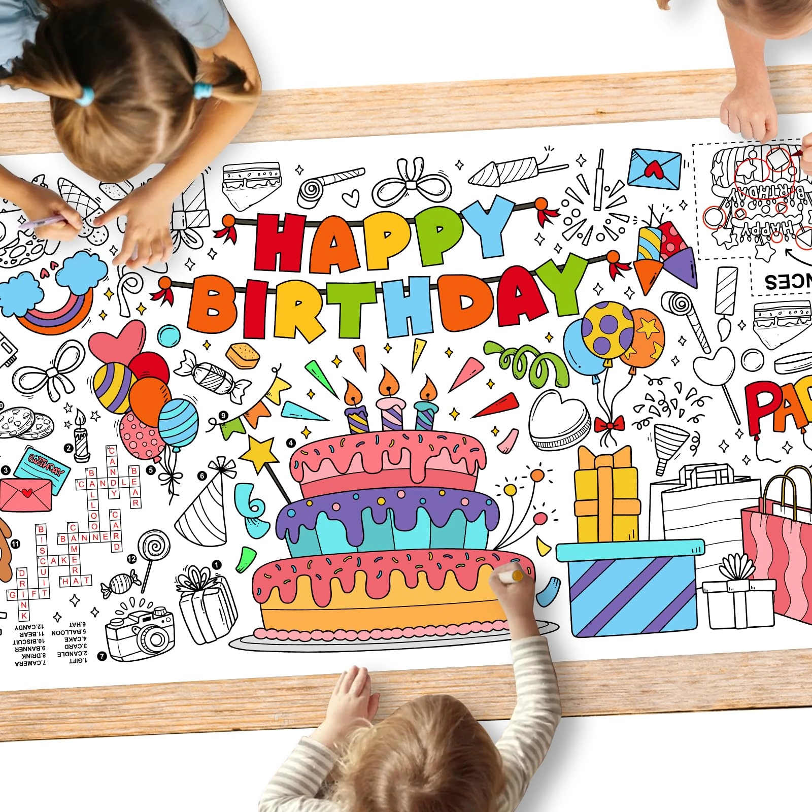 gatherfun Princess Party Giant Coloring Poster - 1.0 Count birthday