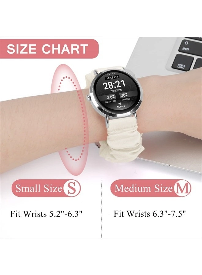20mm 22mm Scrunchies Watch Band for Samsung Galaxy Watch 4 5 Pro Galaxy Active Active2 - 40mm 44mm