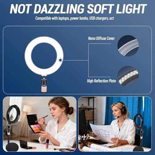 Ring Light - 6.3" 3 Lighting Modes USB Powered
