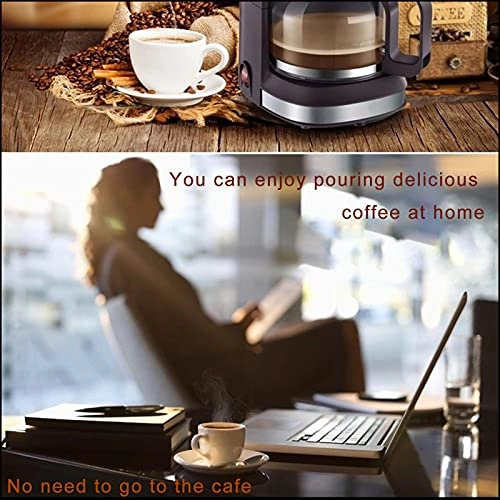 Drip Coffee Machine - 0.7L Anti-drip Reusable Filter