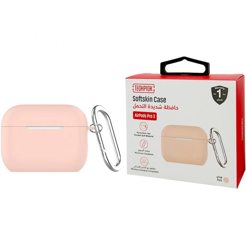 Techpick Case for Apple AirPods Pro 3 - Detachable Carabiner