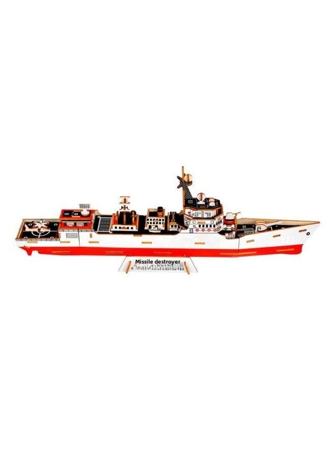 JG052D Destroyer - Three-dimensional Laser Cutting Wooden