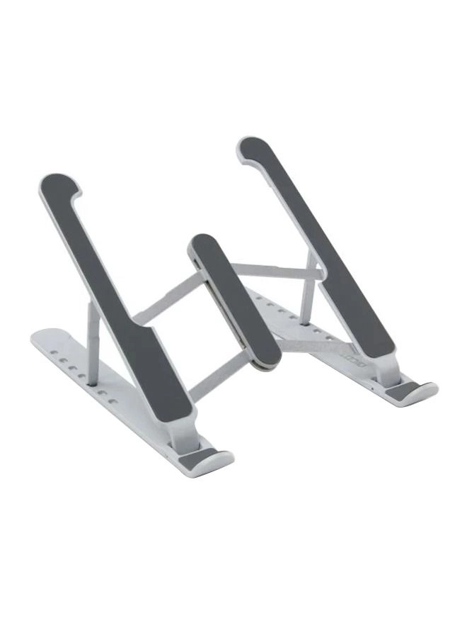 Portable Laptop/Tablet Stand - Grey Aluminium alloy 7 adjustable heights