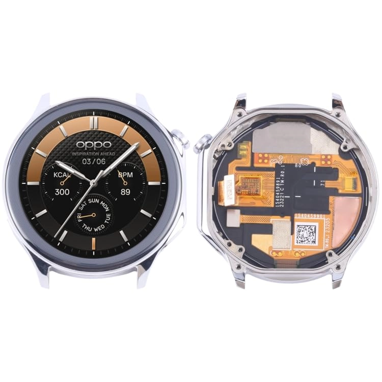 LCD Screen and Digitizer Full Assembly With Frame for OPPO Watch X - Black