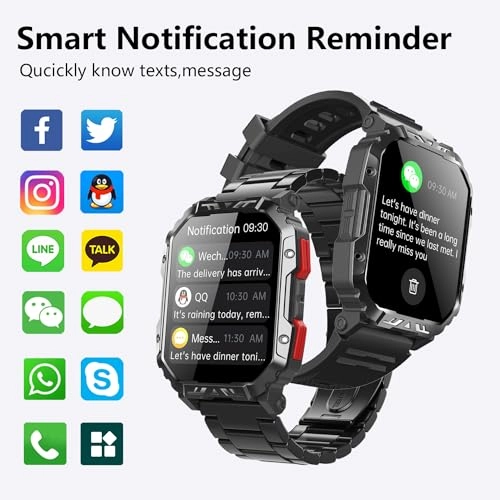 Military Smart Watch - 2.1"