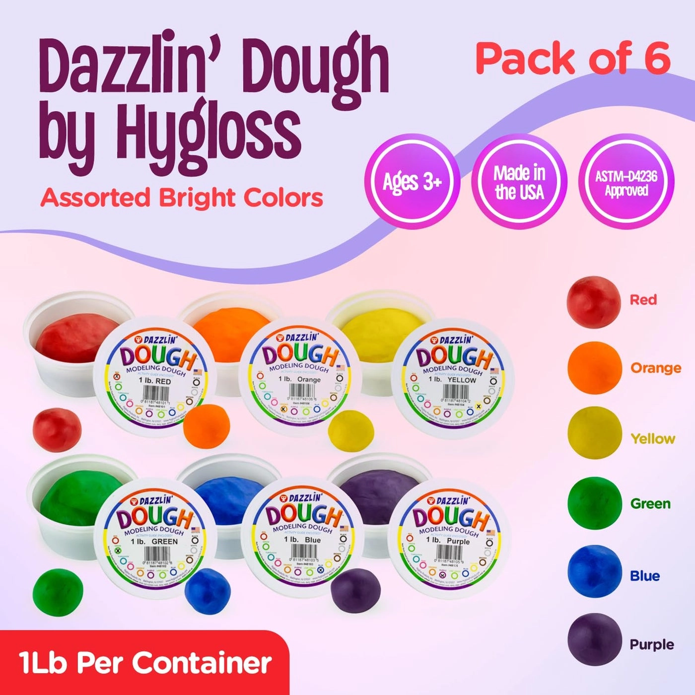 Play Dough - 2.724 Kg 6 pcs.