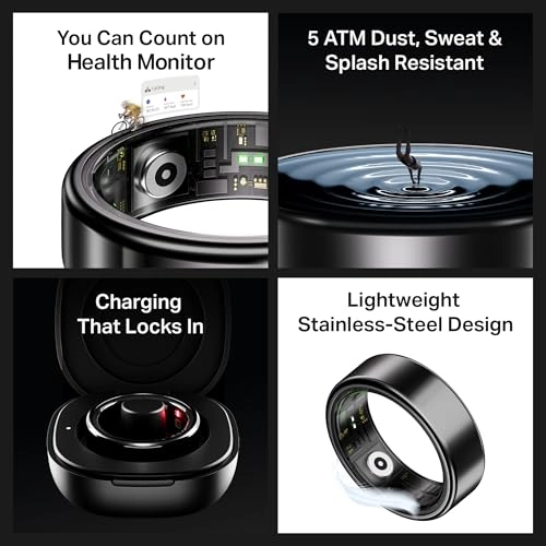 SmartRing Active Plus - Stainless-Steel 30-Days Battery Magnetic Charging Case