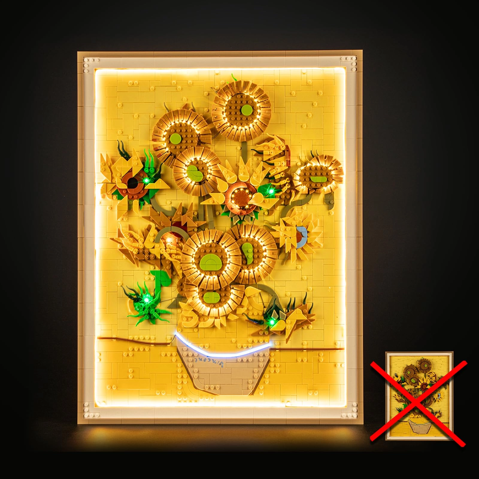 LIGHTAILING 31215 Vincent-Van-Gogh Sunflowers - Led Lighting Kit
