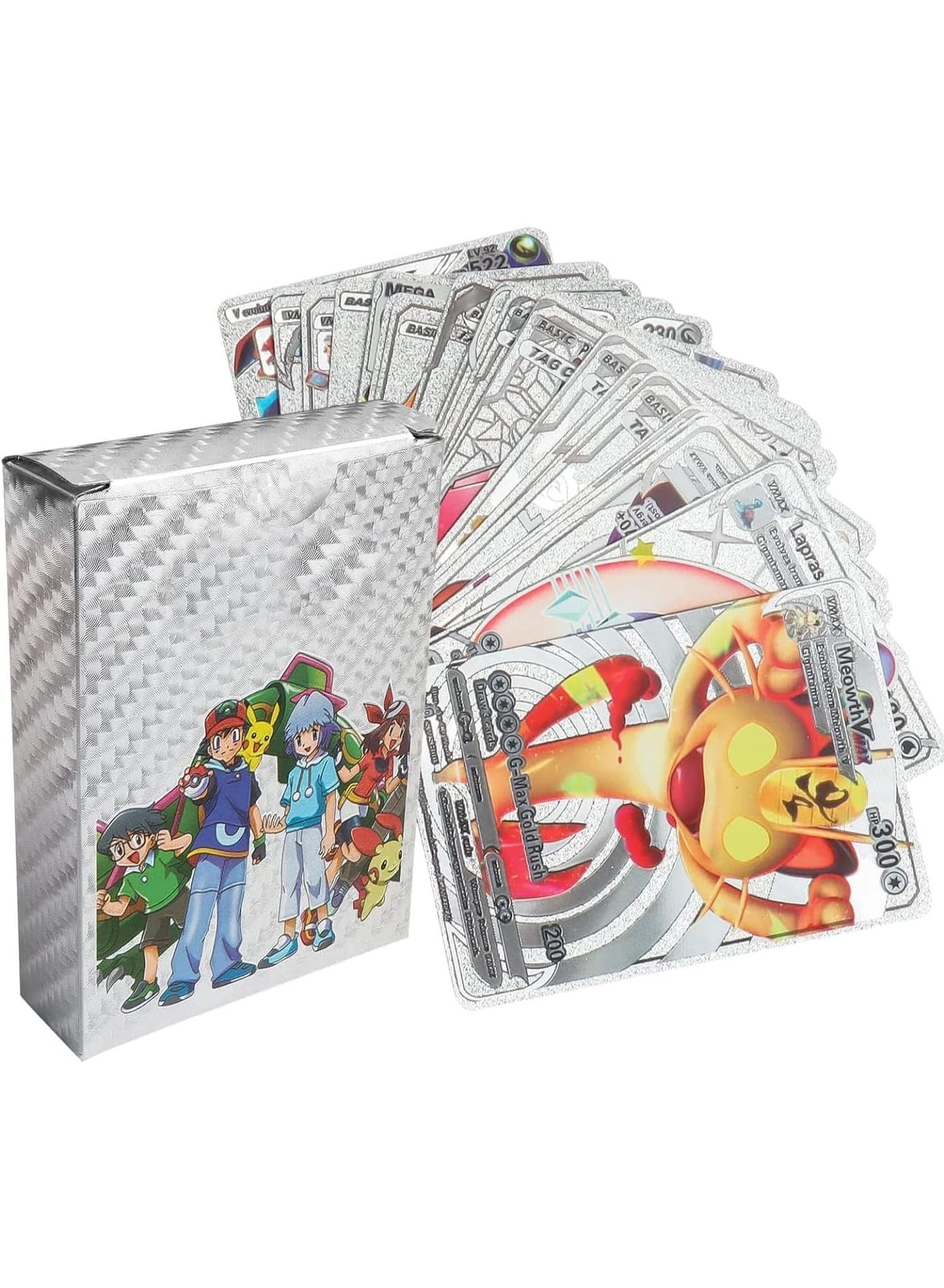 Pokémon Assorted Cards Deck Box Set - Silver 55pcs