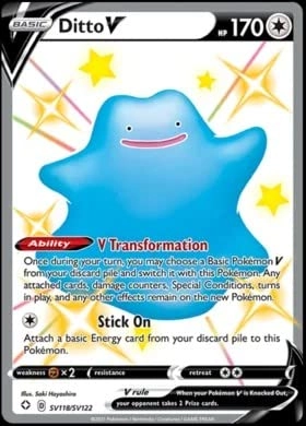 Pokémon Ditto V SV118/SV122 - 1pcs