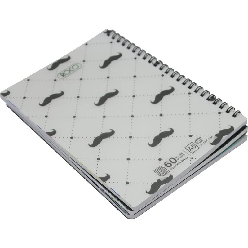 Notebook 19 X 26 cm Spiral - Grid 100 Sheets