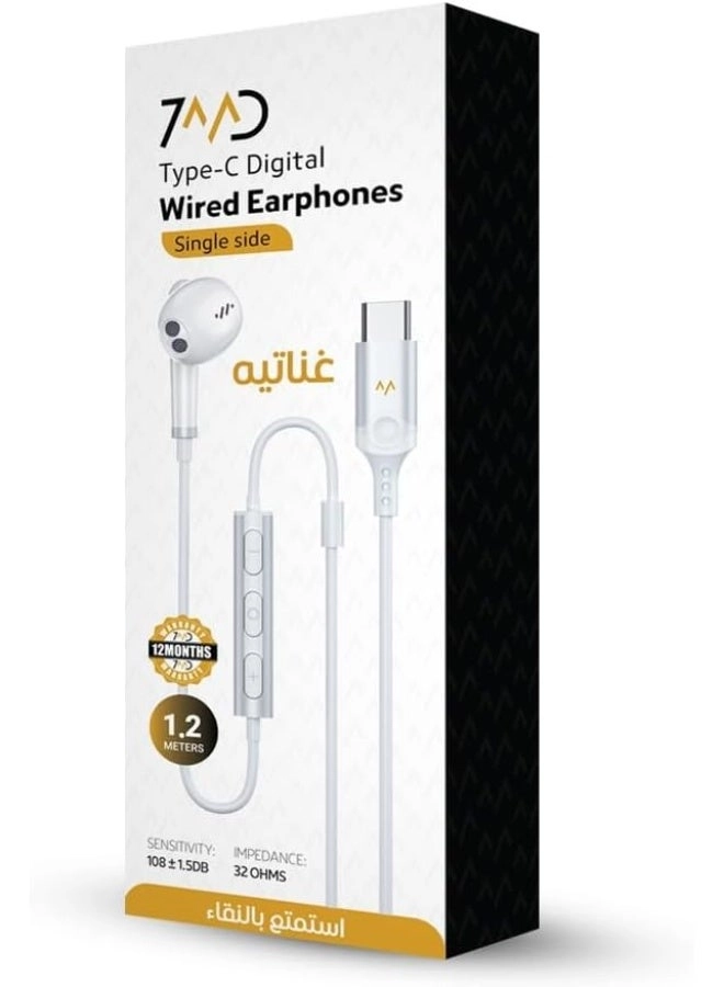 Type C Earphones Wired Earphone