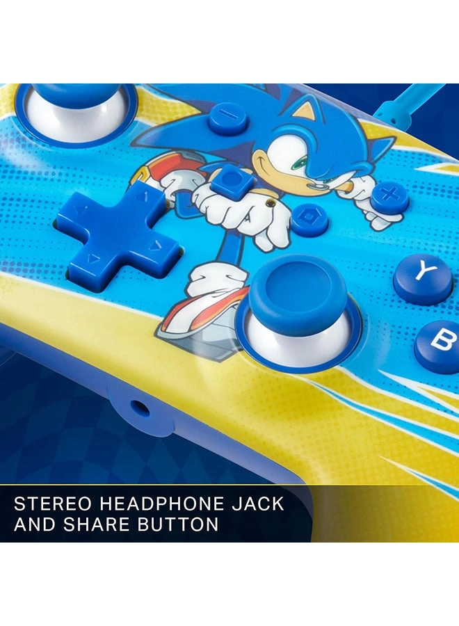 Nintendo Switch Enhanced Wired Controller Sonic