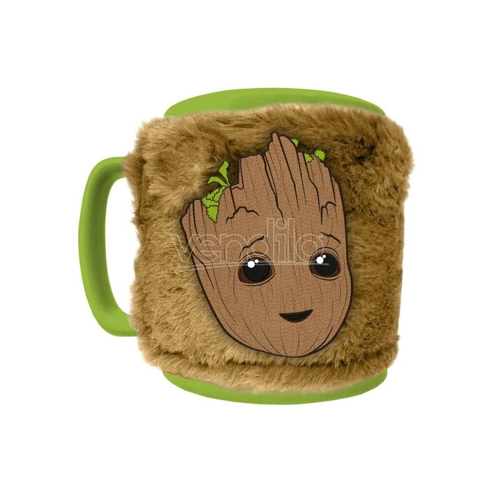 PYRAMID Guardians Of The Galaxy Groot Face Fuzzy Mug - 440 ml
