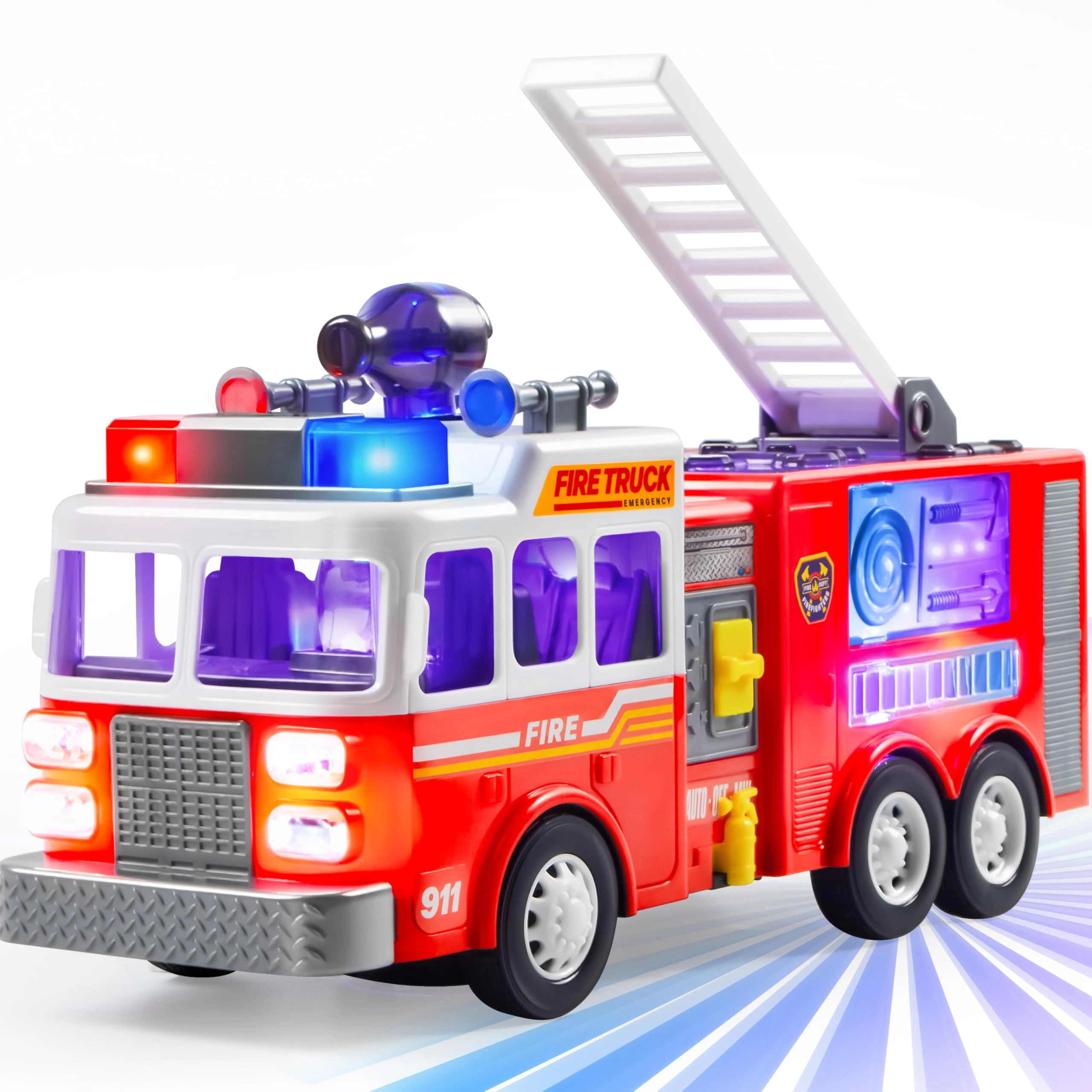 Joyin LED Fire Truck - 1pcs