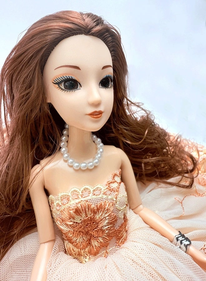 Princess Doll - Lace Circle Skirt Pearl Jewelry