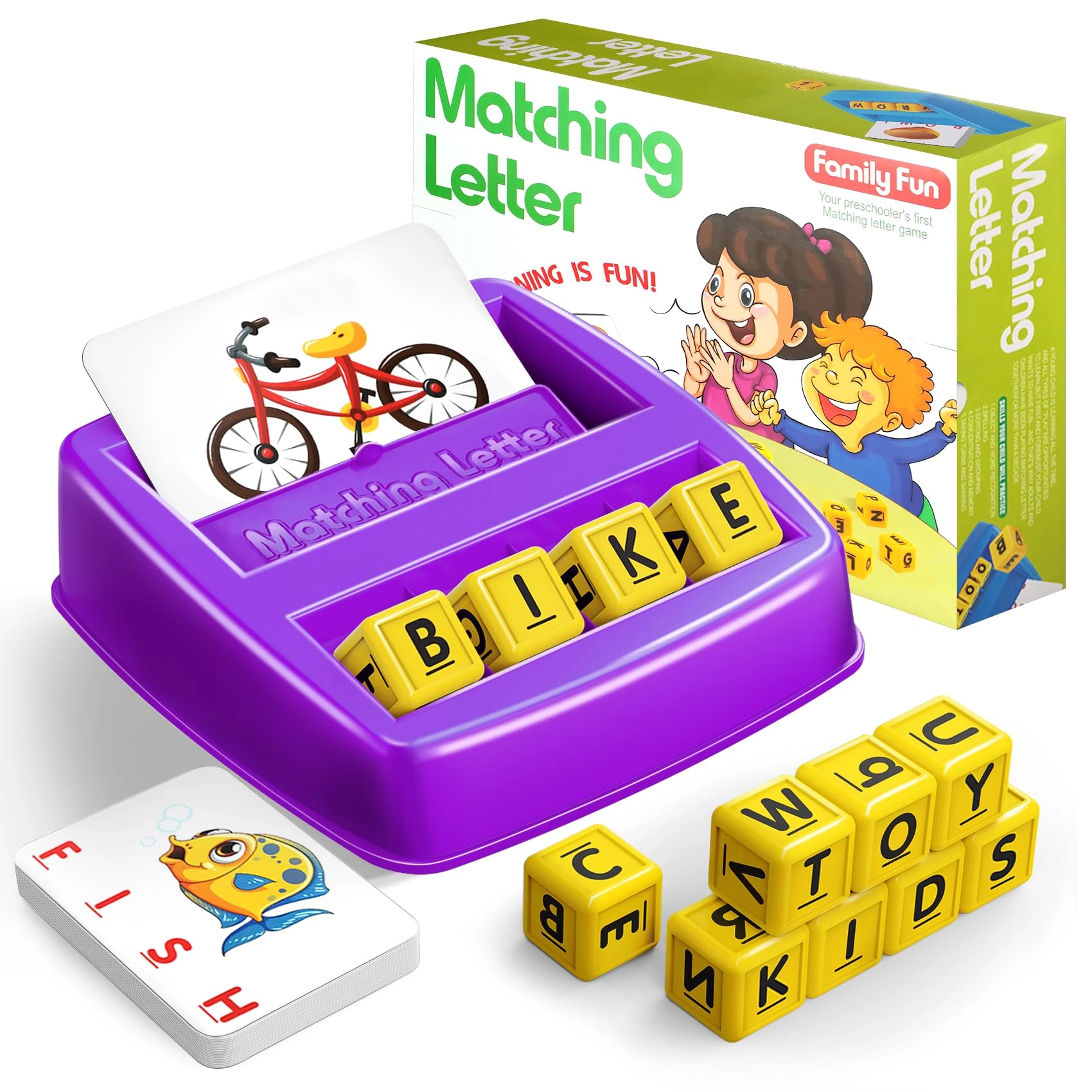 NARRIO Matching Letter Game - 2-8 Year Old