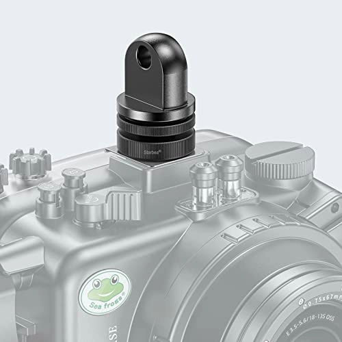 Diving Cold Shoe Adapter - YS Head Dual Nut Screw Stand Aluminum