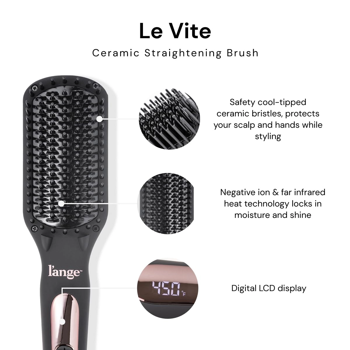 Le Vite - Straightening Brush Ceramic Dual-Voltage