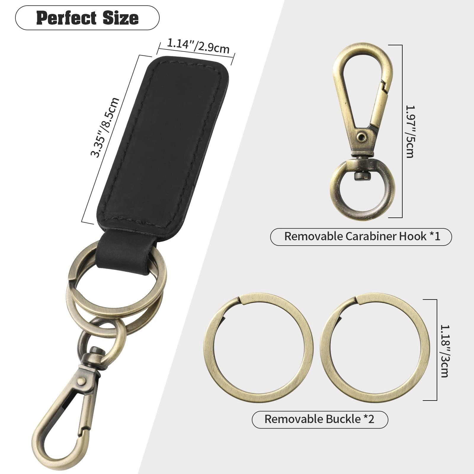 Leather Keychain - Car