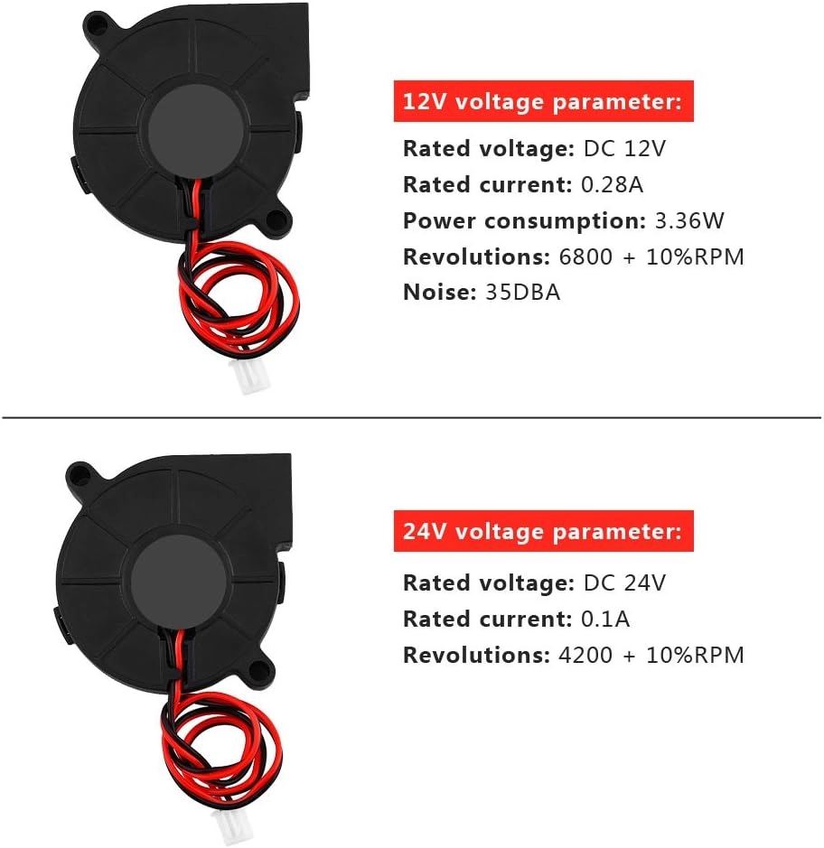 Radial Cooling Fan - 2Pcs 50mm