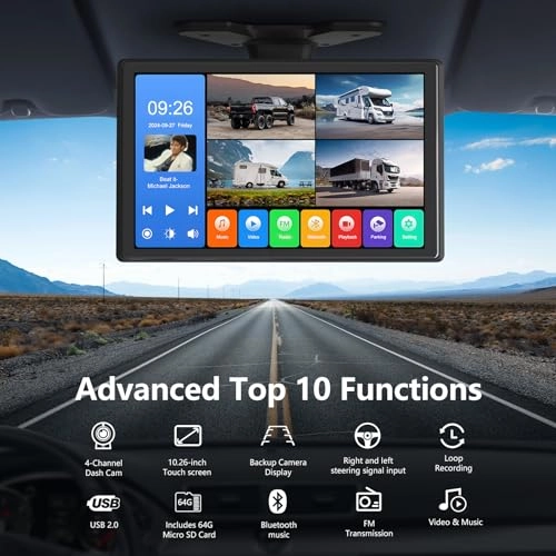 4 Channel Backup Camera System - Nightvision Wired 1080p
