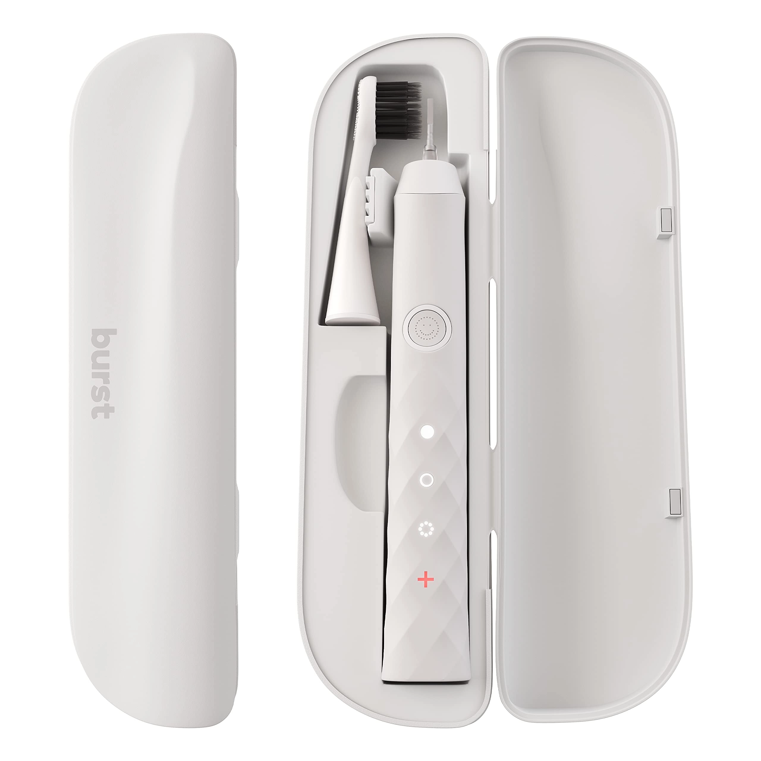 BURST Sonic Toothbrush Travel Case - White Magnetic Closure