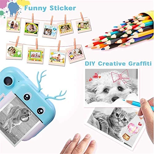 Children Instant Print Camera - 12MP 1080P 32GB