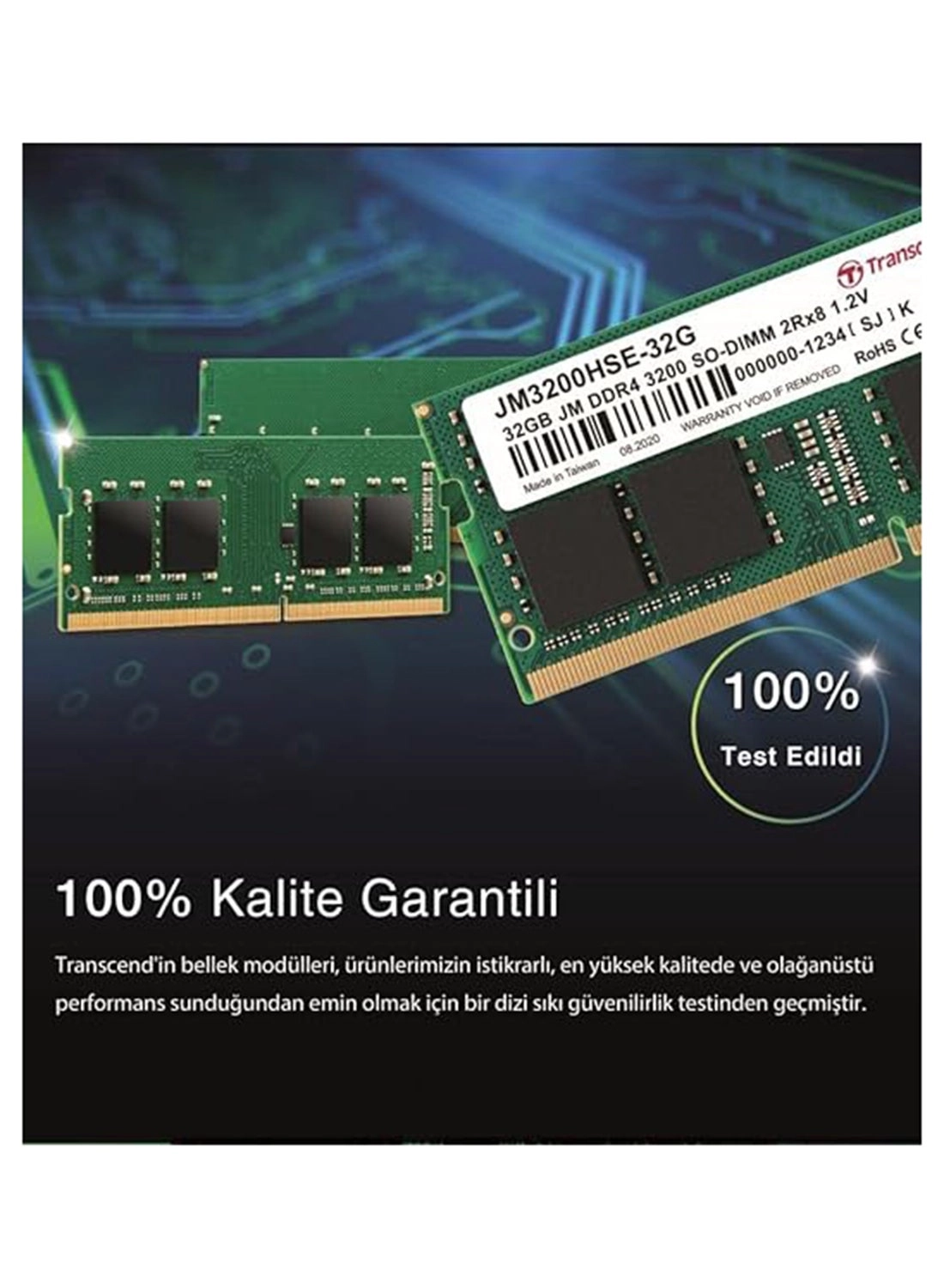 JM3200HSE-32G - 32GB 3200 MHz SO-DIMM DDR4