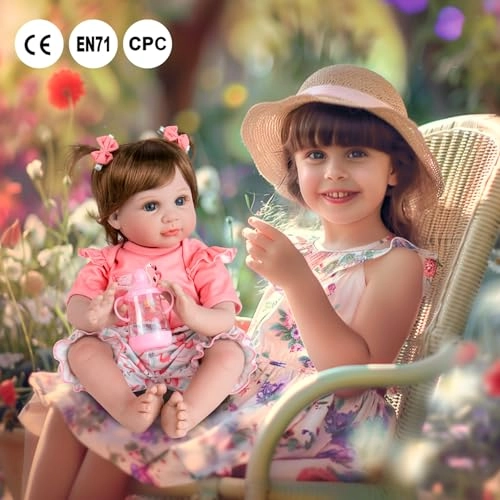 Reborn Baby Doll - 22 Inch Cotton Vinyl African American Ages 3+