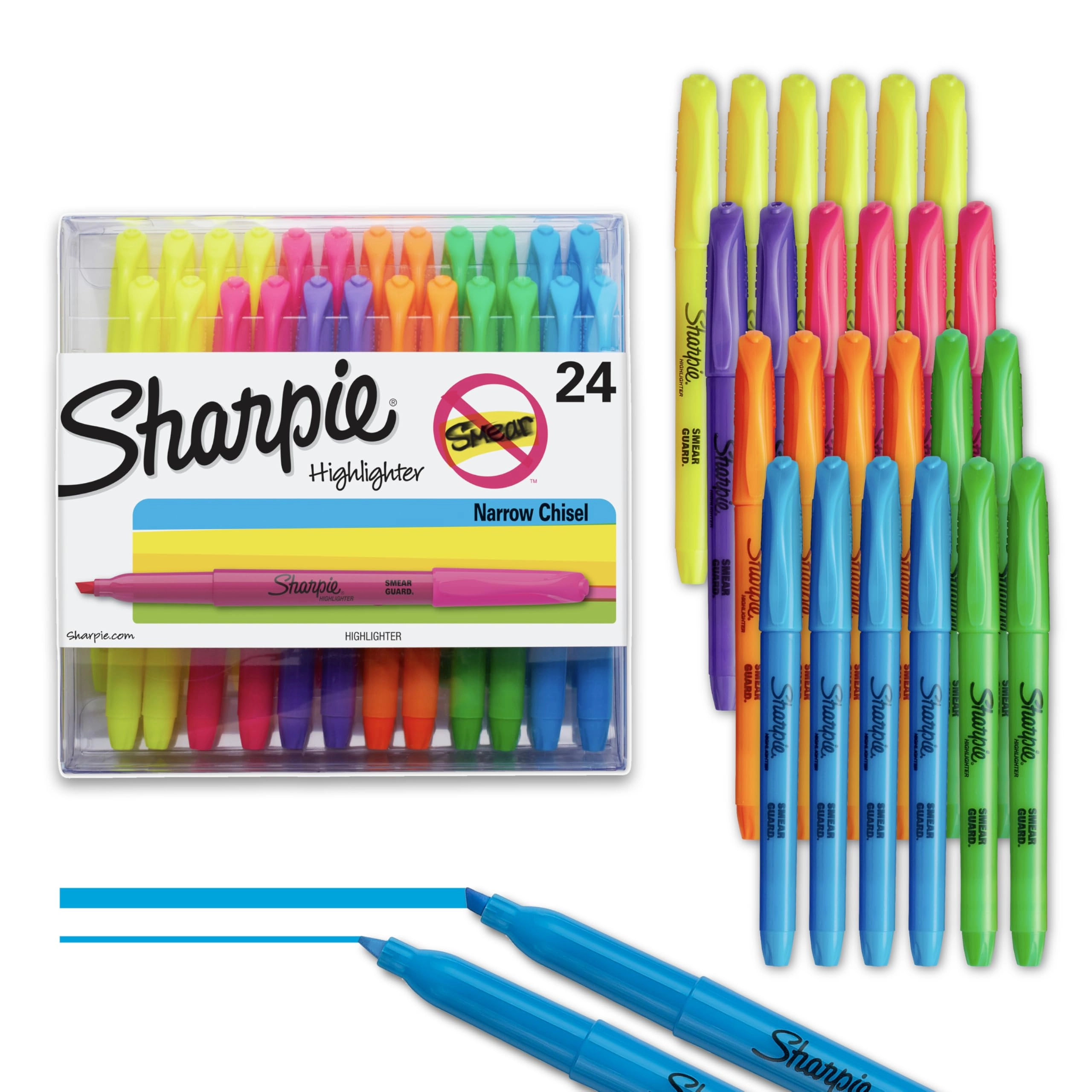 Sharpie Pocket Highlighters - Assorted Colors Chisel