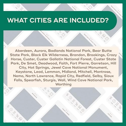 South Dakota Adventure Bucket List - 50 Scratch-Off Cards