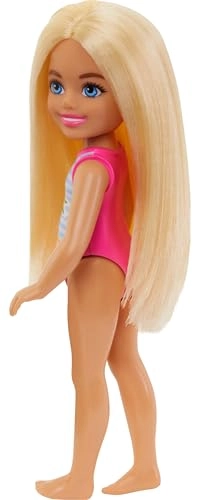 Chelsea Small Doll - Blonde Hair Blue Eyes Striped Swimsuit Ages 3+