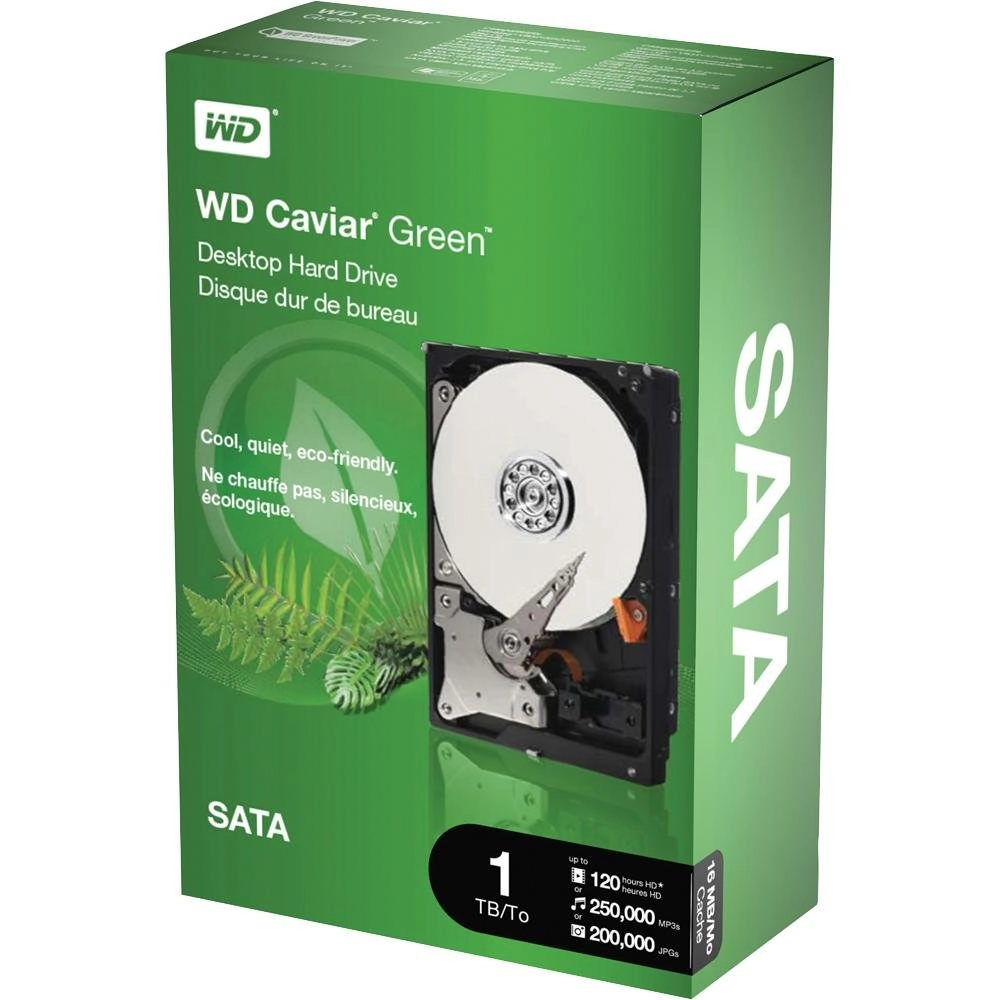 WD Green 3.5" 7200rpm 64MB SATA 6Gb/s (WD10EARX) - 1TB