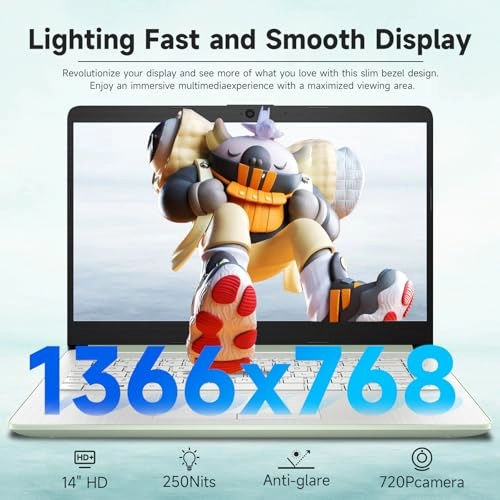 14 Inch Laptop 14-dq6015dx - 14'' N150 16GB DDR4 128GB UFS + 256GB Micro SD + 128GB USB