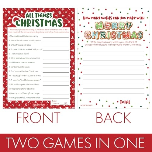 All Things Christmas + Merry Christmas Anagram - Kid 25 pieces