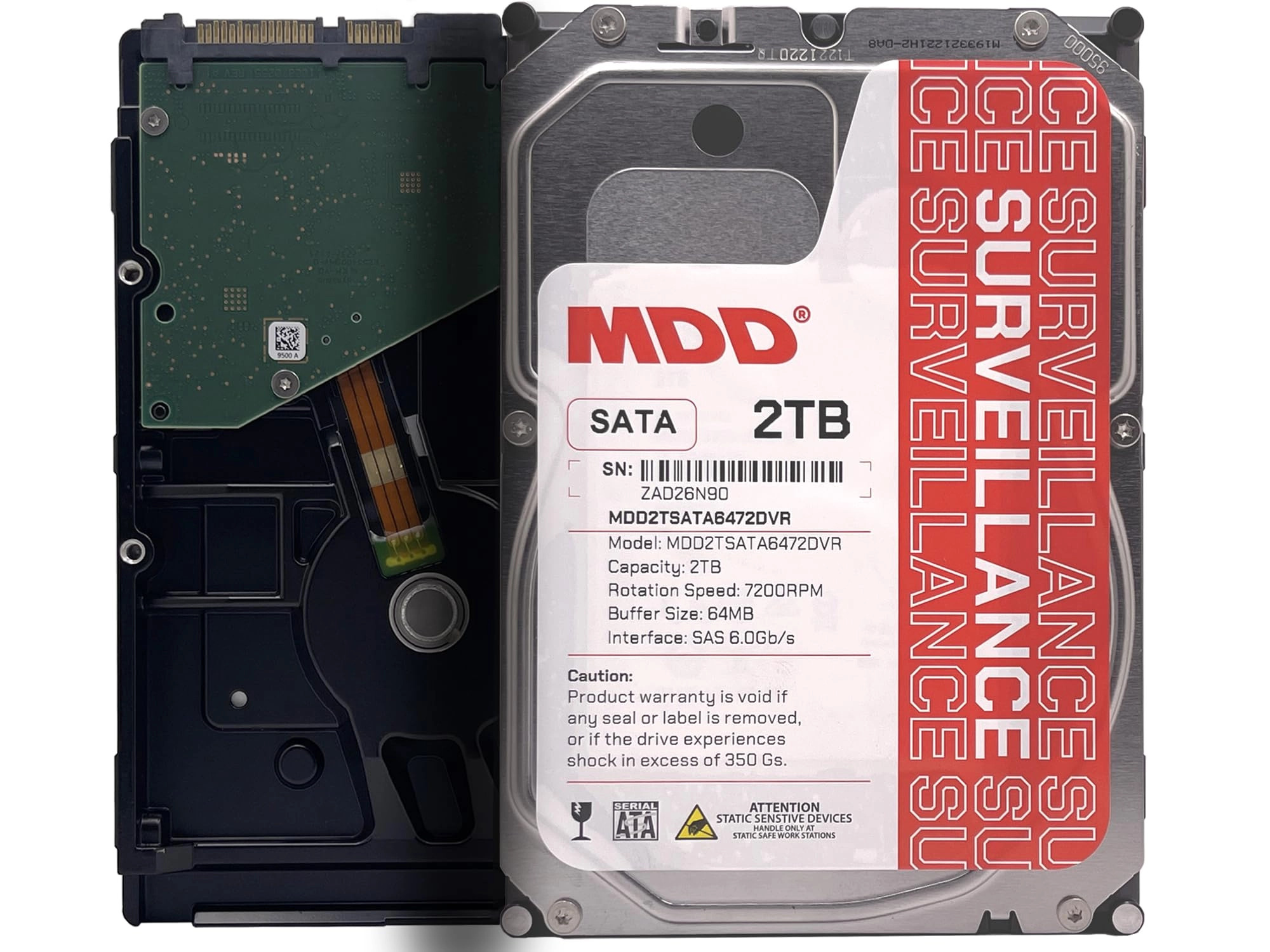 MDD2TSATA6472DVR 3.5" 7200rpm 64MB SATA 6Gb/s (MD2000GSA6472) - 2TB