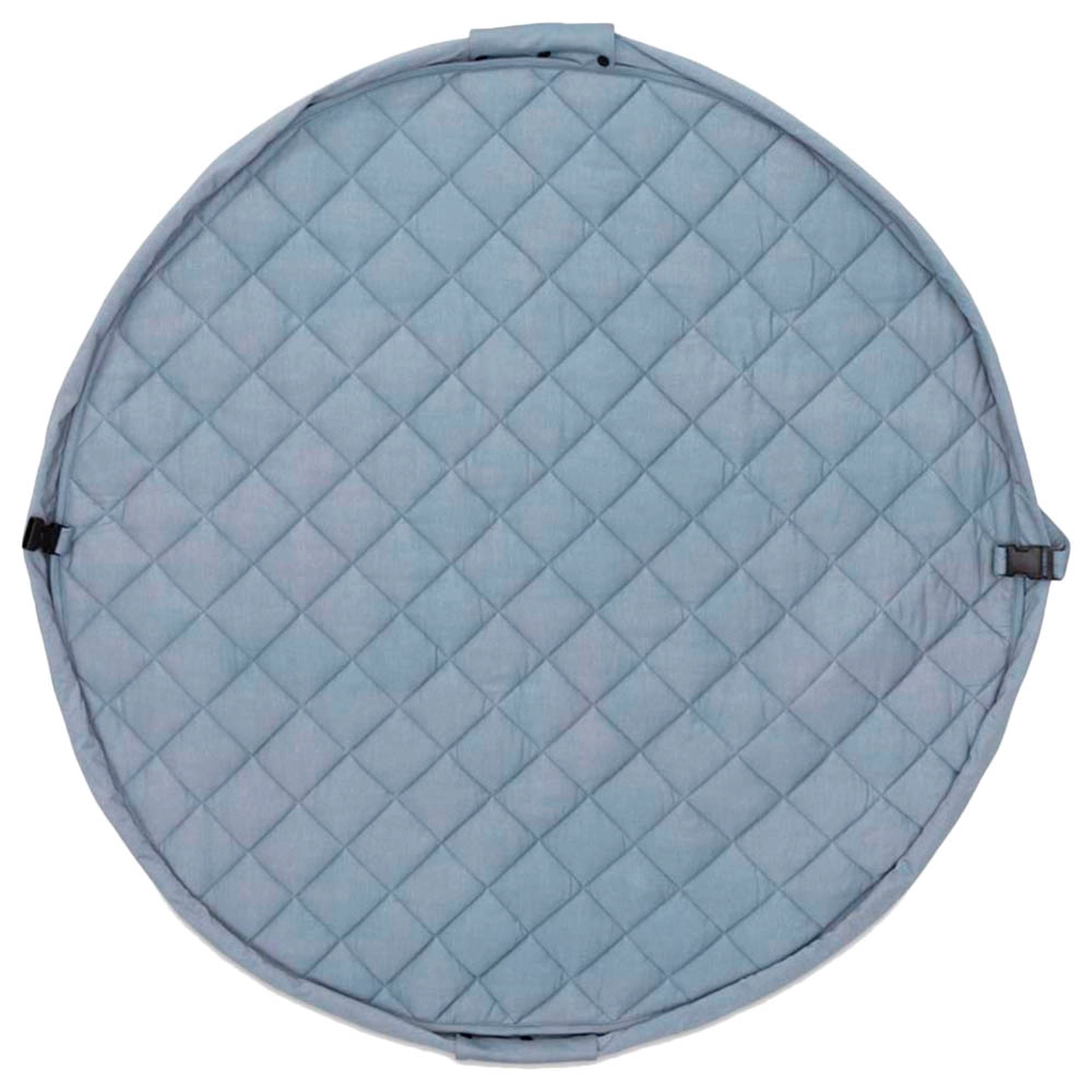 Playmat & Storage Bag - Organic Dusty Blue 6 months