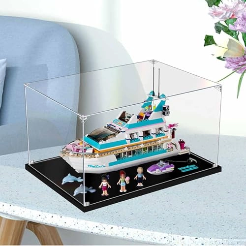 Acrylic Dustproof Transparent Custom Display Case - 45 x 21 x 25 cm 2mm