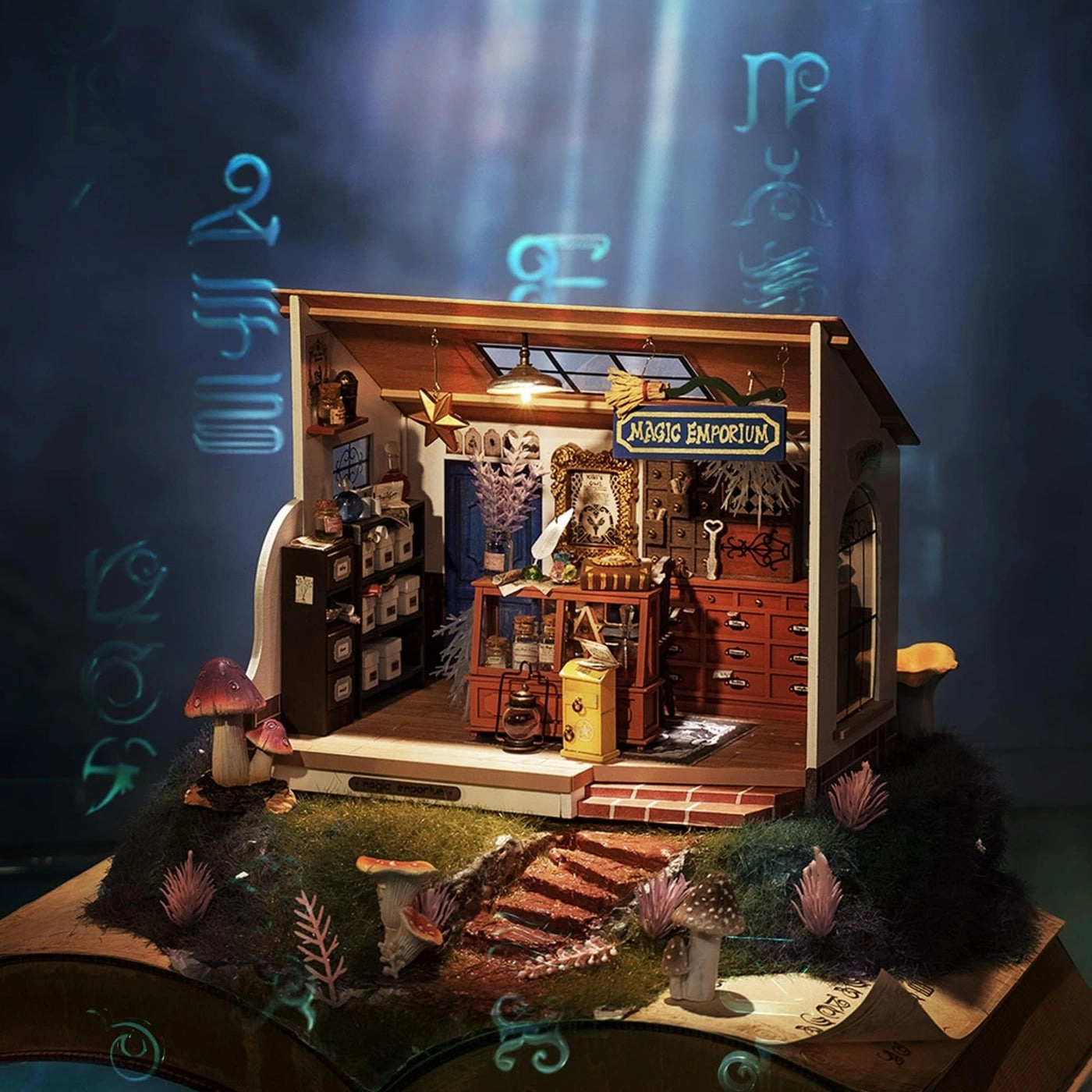The Magic Study - DIY Miniature House Kit LED Lights