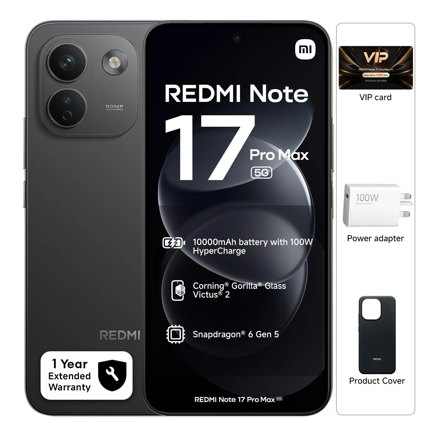 Note 17 pro max 8GB 512GB + Headphones