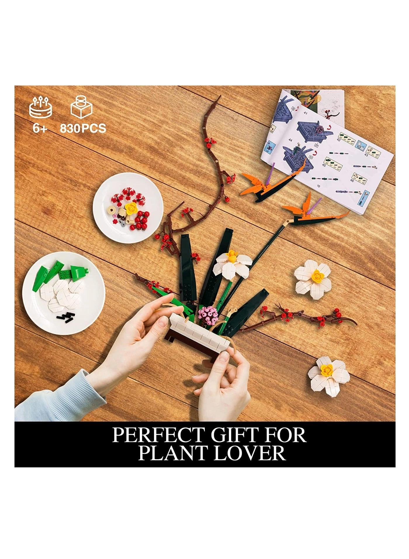 Flowers Botanical Collection - 830 PCS Bonsai